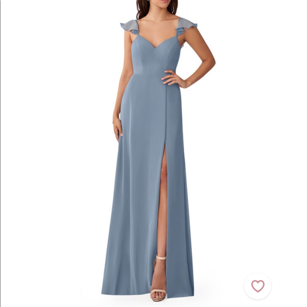 Dusty Blue Bridesmaid Dress Azazie Everett